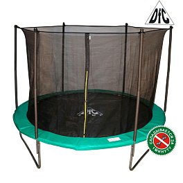 Батут DFC JUMP 8ft складной, сетка, чехол, green (244см)